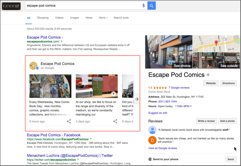 Google's experiment hopes to provide more brand information on the search results page to online customers. 