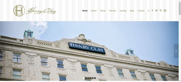 The Henry Clay business website in Louisville, KY.